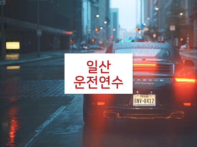 일산운전연수 후기