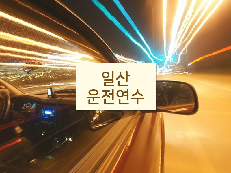 일산운전연수 후기