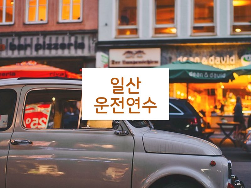 일산운전연수 후기