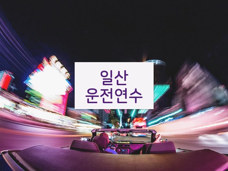 일산운전연수 후기