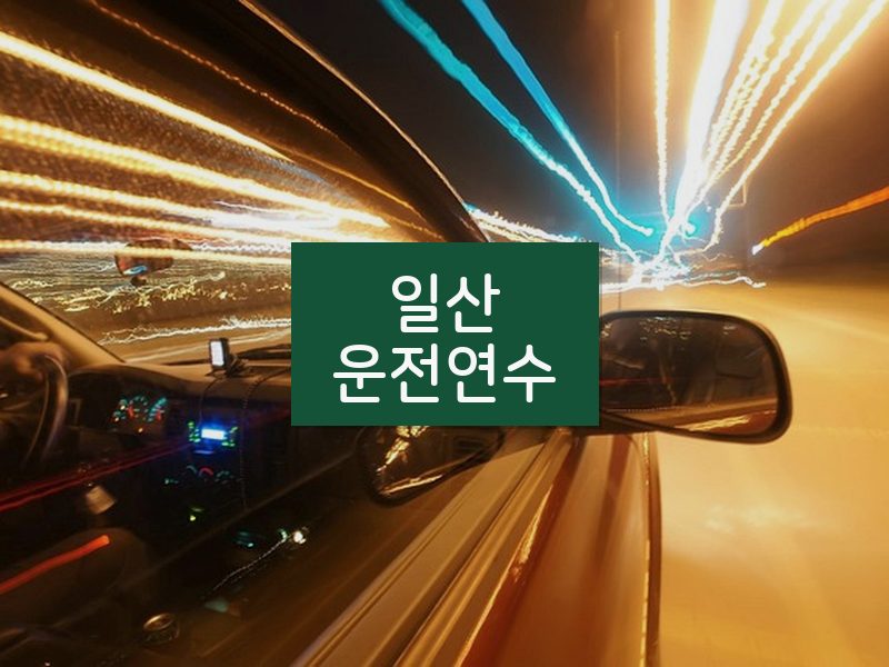 일산운전연수 후기
