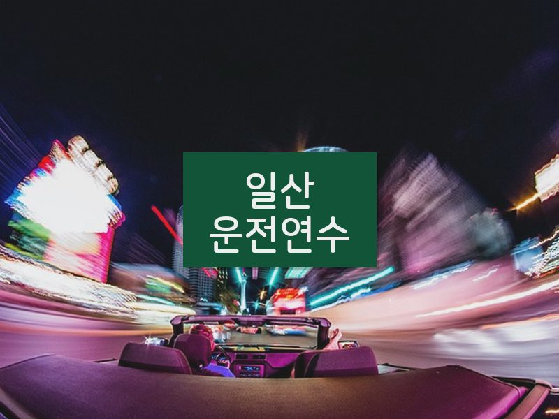 일산운전연수 후기