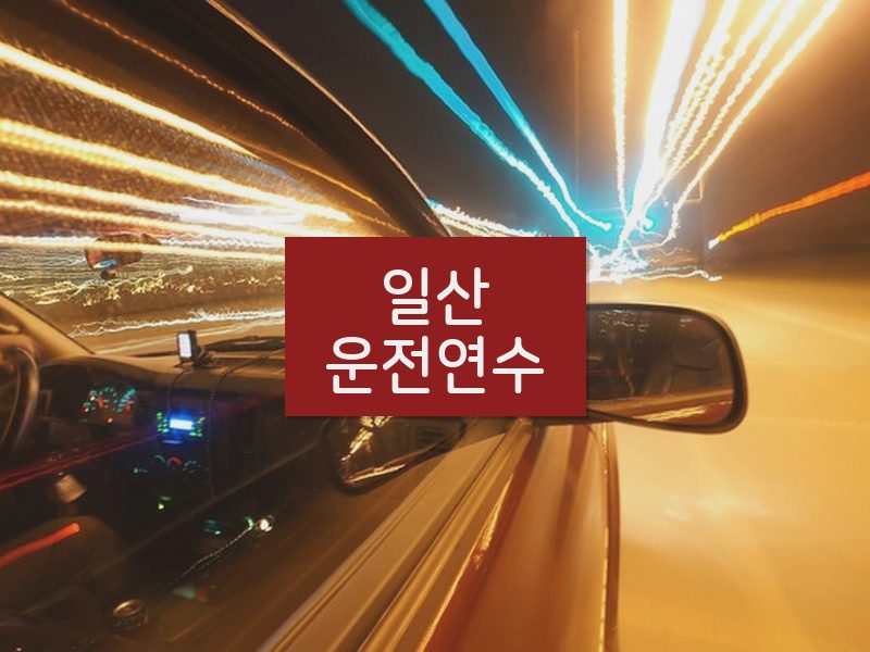 일산운전연수 후기