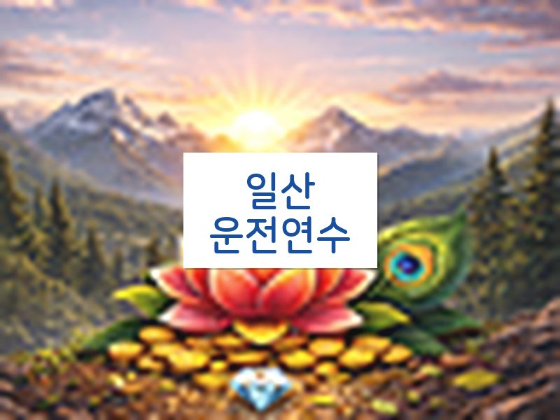 일산운전연수 후기