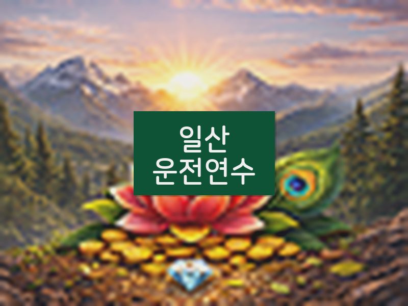 일산운전연수 후기