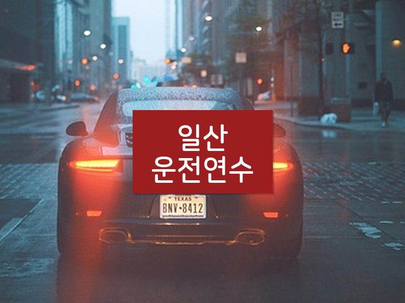 일산운전연수 후기