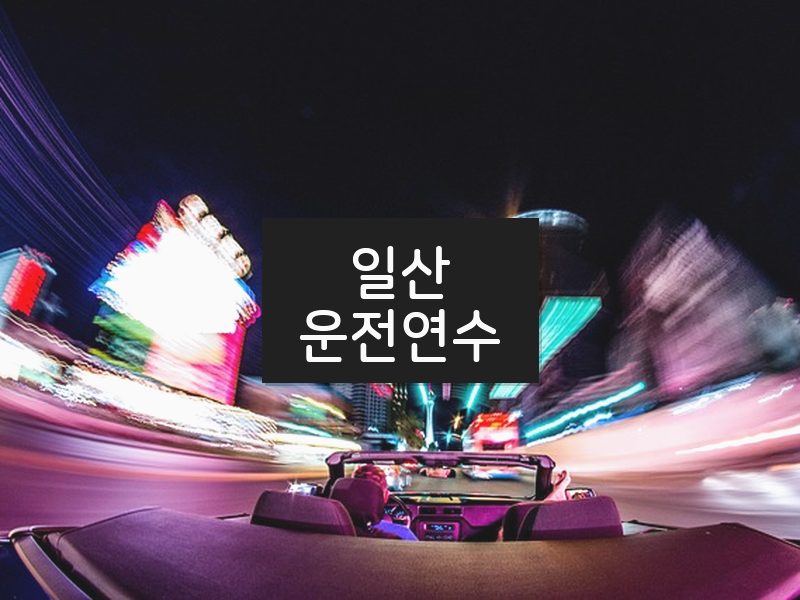 일산운전연수 후기