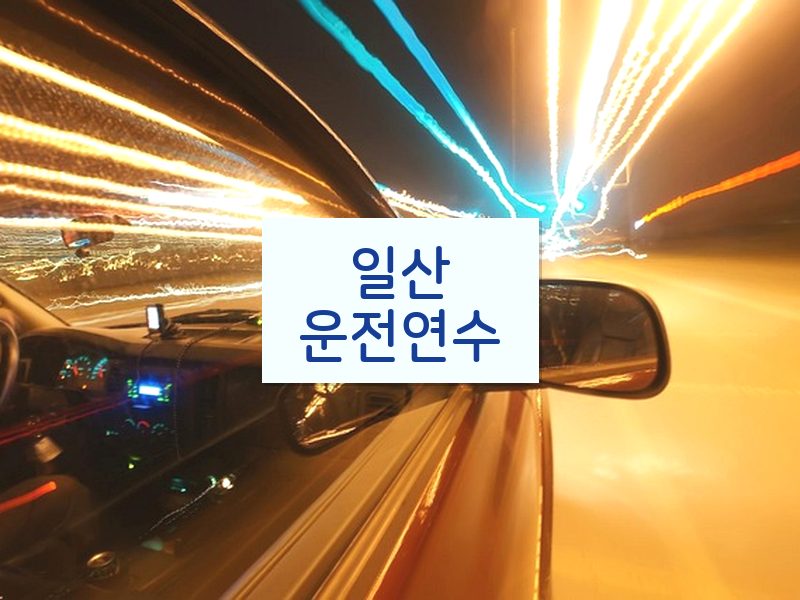 일산운전연수 후기