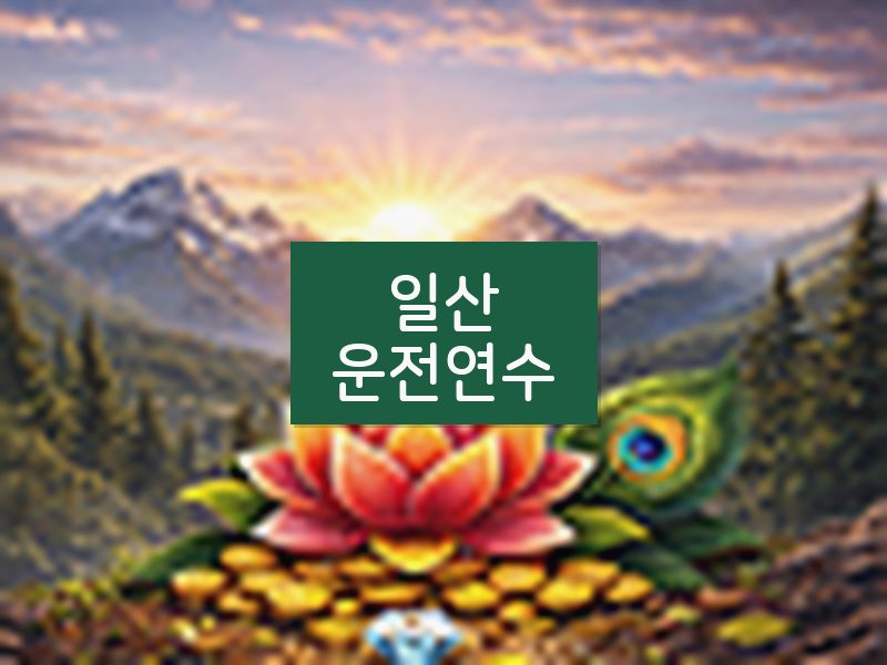 일산운전연수 후기