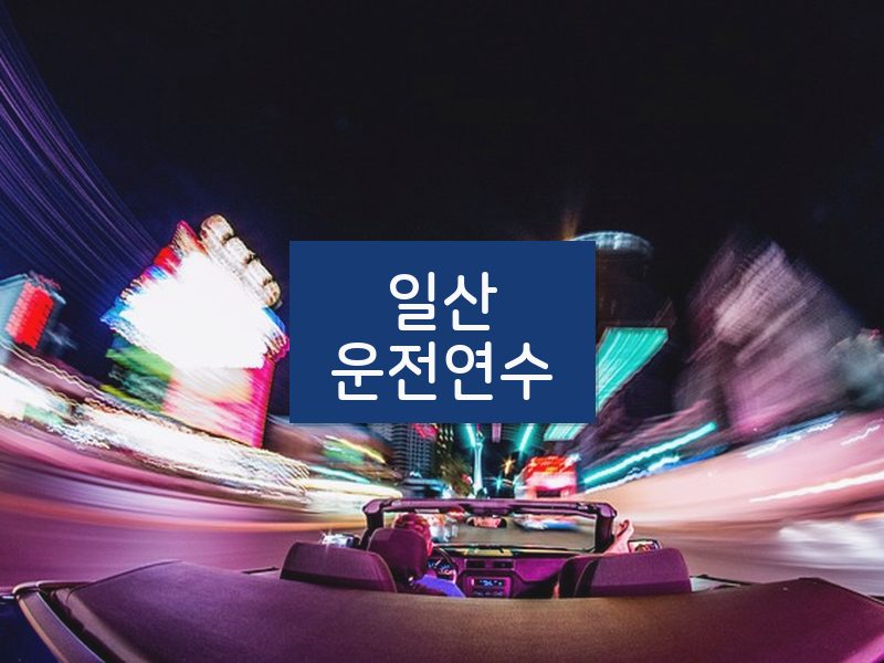 일산운전연수 후기