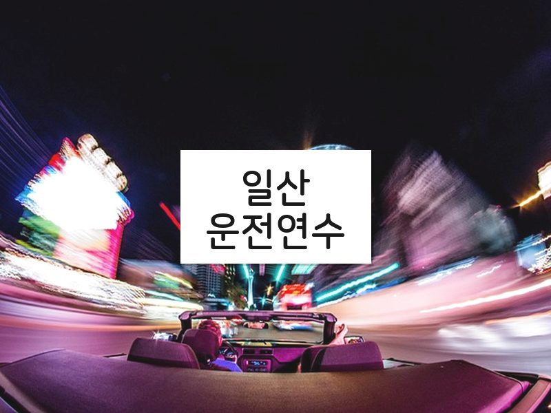 일산운전연수 후기