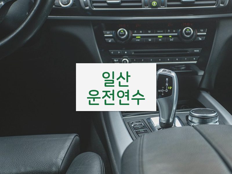 일산운전연수 후기