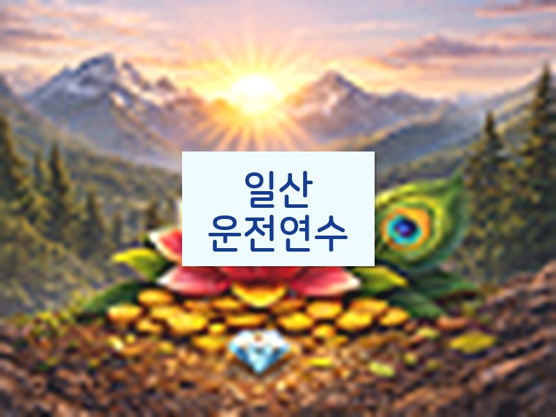 일산운전연수 후기