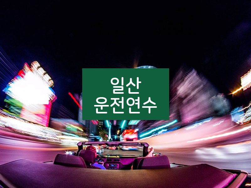 일산운전연수 후기
