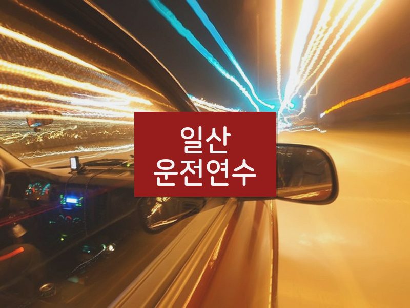 일산운전연수 후기