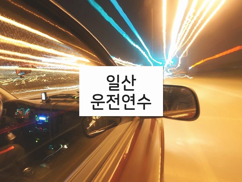 일산운전연수 후기