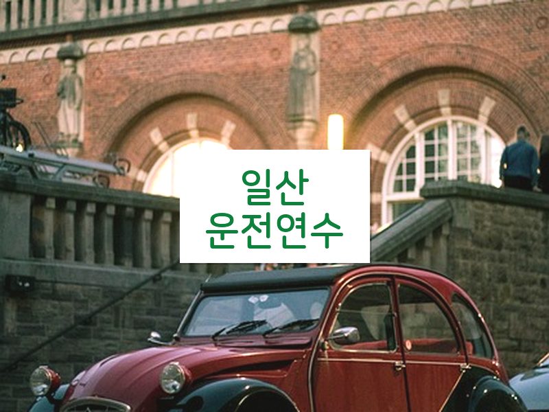 일산운전연수 후기