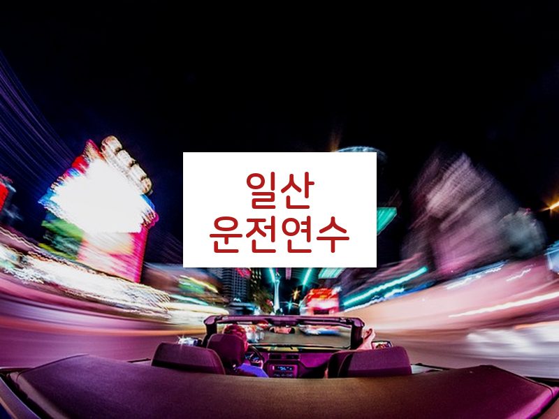 일산운전연수 후기