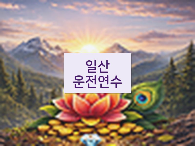 일산운전연수 후기